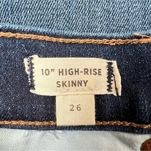 Madewell 10" High-Rise Skinny Crop Jeans Smithley Wash "Magic Pockets" Sz 26 EUC - Picture 13 of 15